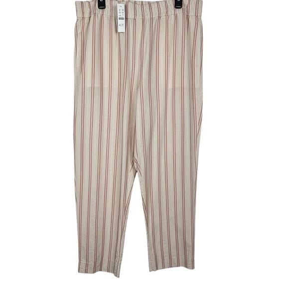 NWT J.Crew Striped Lounge Set - Top XXL / Pants 16 – Rust & Cream Coordinates - Picture 5 of 16